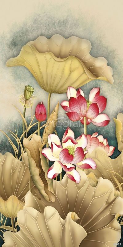 Фреска Заросли лотоса Art.33527