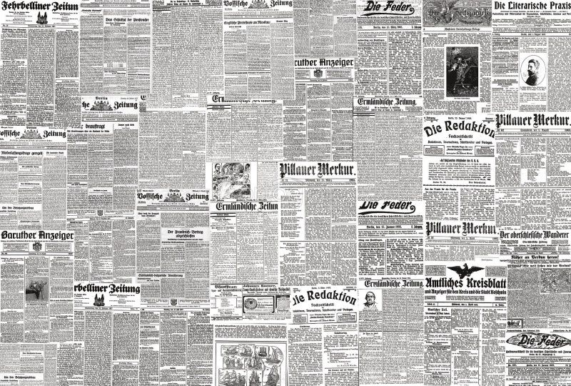 Фреска Старые газеты Art.30153