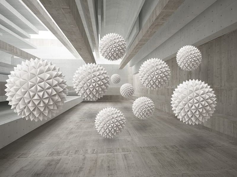 Фреска 3Д шары