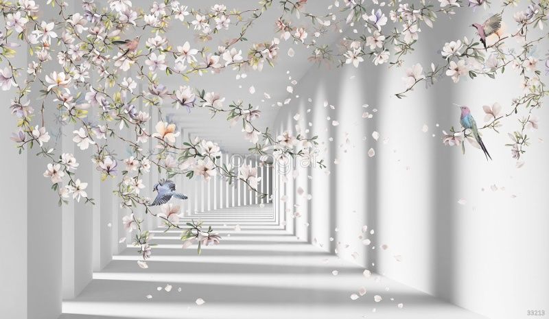 Фреска Лепестки по ветру Art.33213