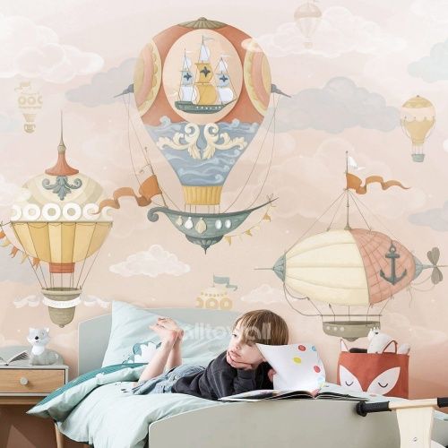 Фреска Полёт над городом