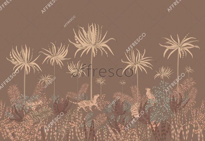 Фреска Уссурийские тигры, арт. ID139340