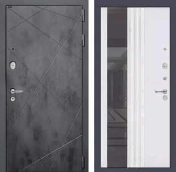 Входная дверь Лофт с Зеркалом 32 тонированным