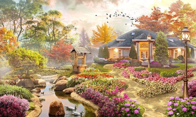 Фреска Пейзажи Сады и парки арт. a_952