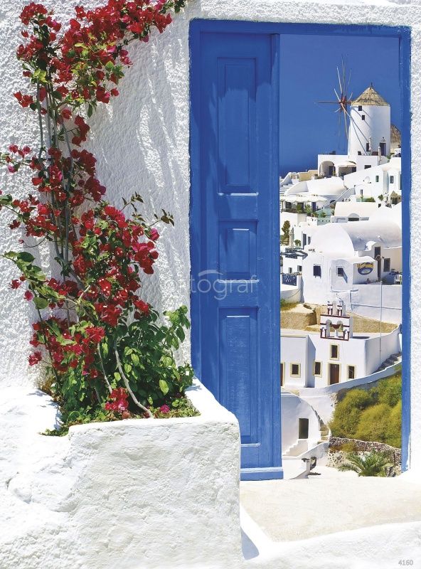 Фреска Санторини - вид на город Ия Art.4160