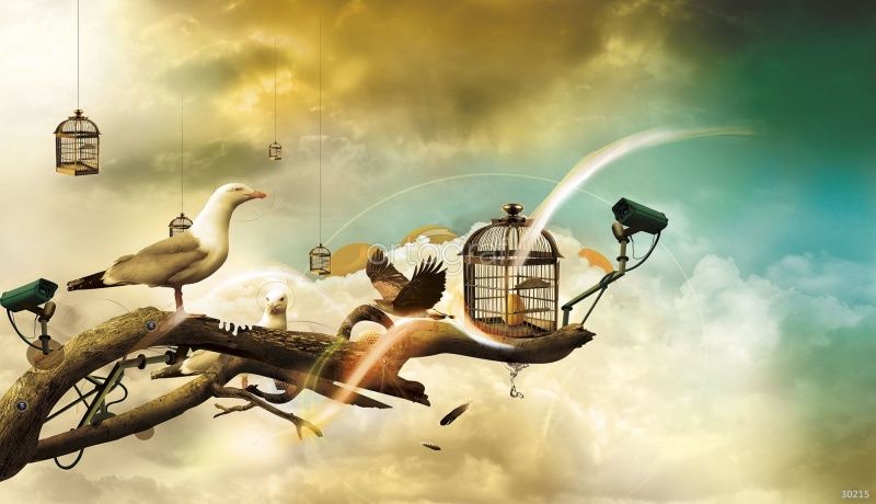 Фреска Сюрреалистичная сцена Art.30215