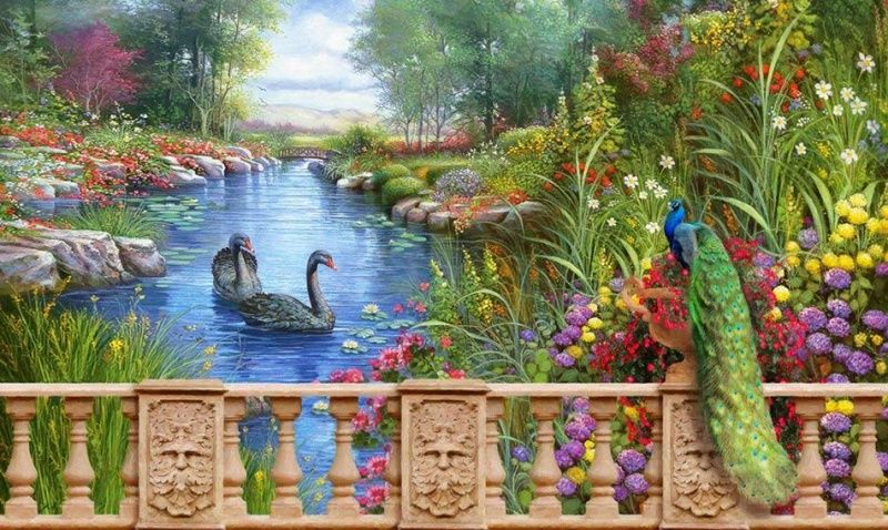 Фреска Современный Графический Дизайн 44293