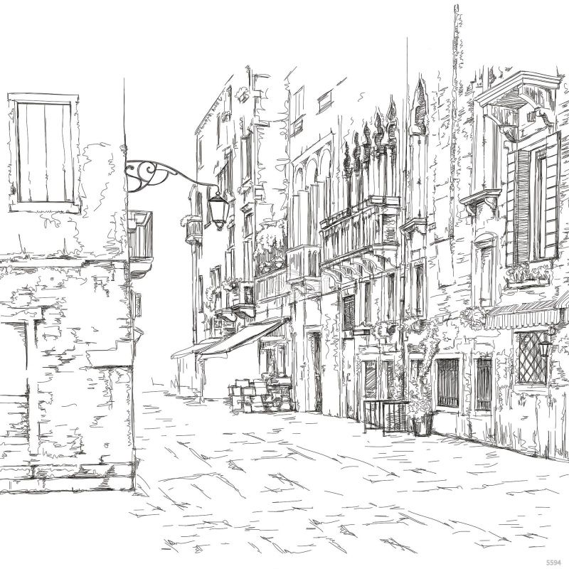 Фреска Улочка Art.5594