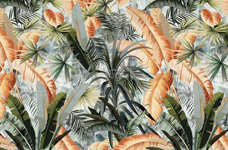 Фреска Пальмовые листья Art.33836