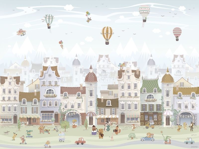 Фреска Счастливый городок Art.34348