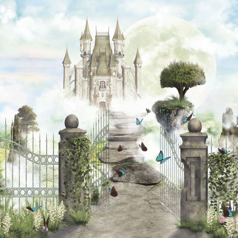 Фреска Замок в облаках Art.30776