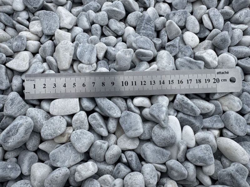 Серо-голубой мрамор 10-20мм