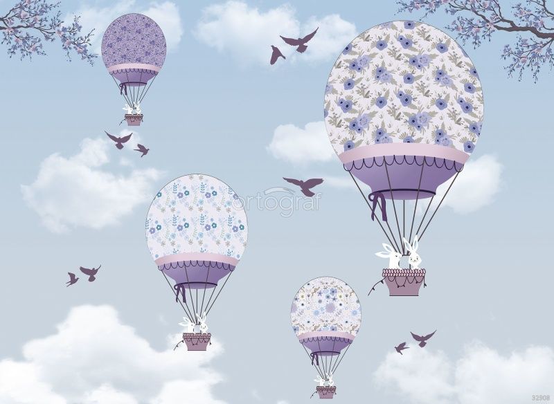 Фреска На воздушном шаре Art.32908