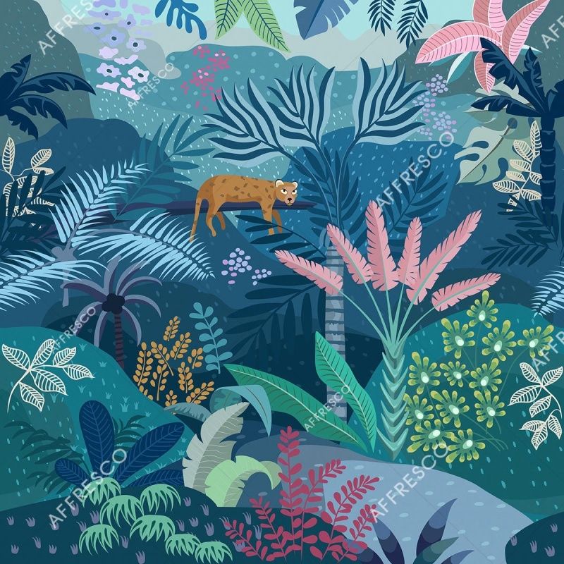 Фреска Тигр в джунглях, арт. ID139484