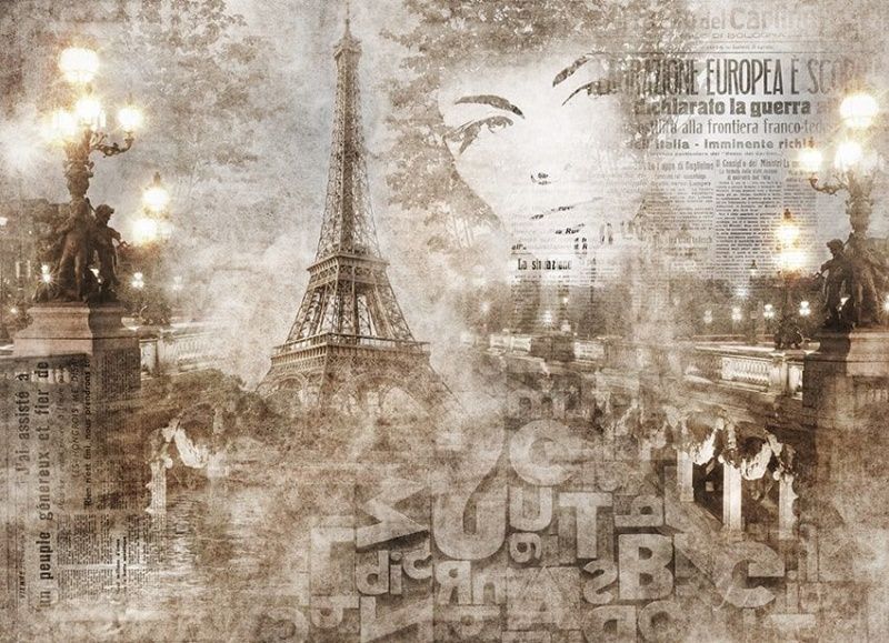 Фреска Графика Из Парижа с любовью!  245