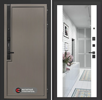 Входная дверь Лаб 1 Про с зеркалом Максимум