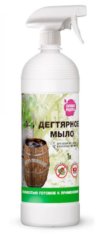 Дегтярное мыло с распылителем 1л