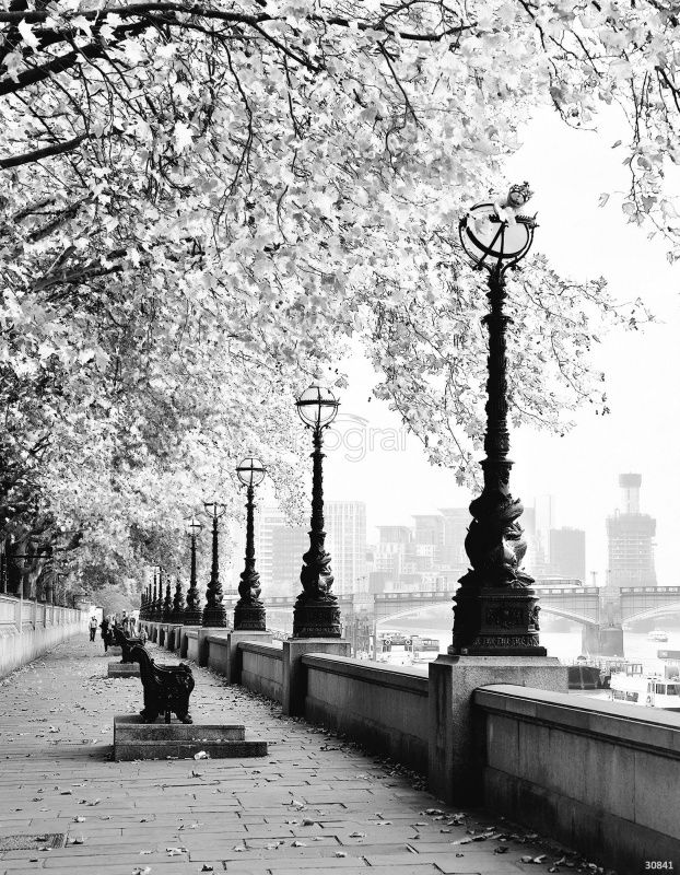 Фреска Черно-белый Лондон Art.30841