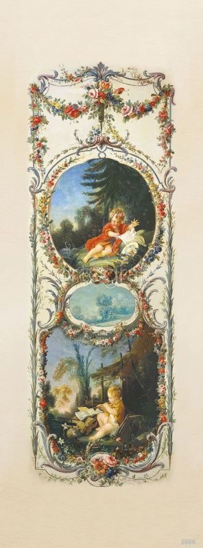Фреска Франсуа Буше декоративное панно 2 Art.5666