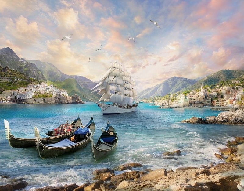 Фреска Современный Графический Дизайн 50083