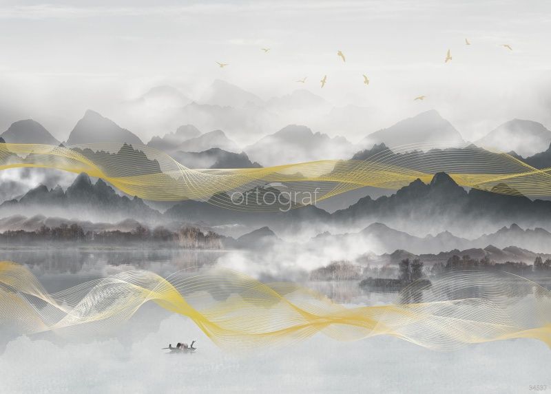 Фреска Туман над лесом Art.34537