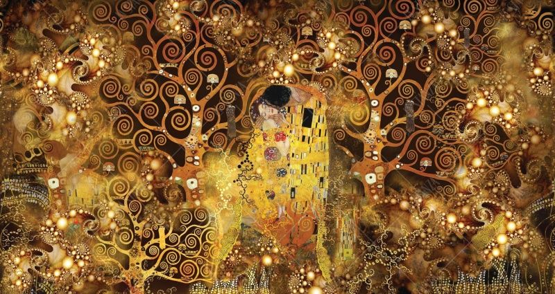 Фреска Панно из картин Климта