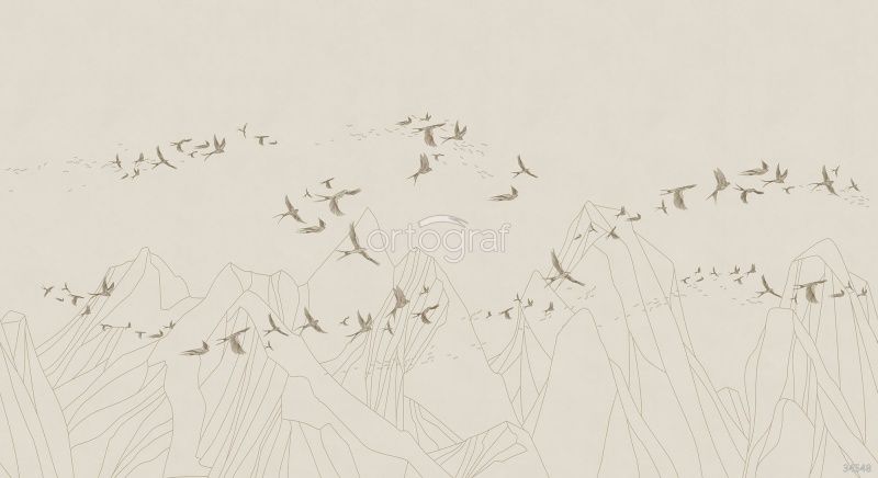 Фреска Линия полета Art.34548