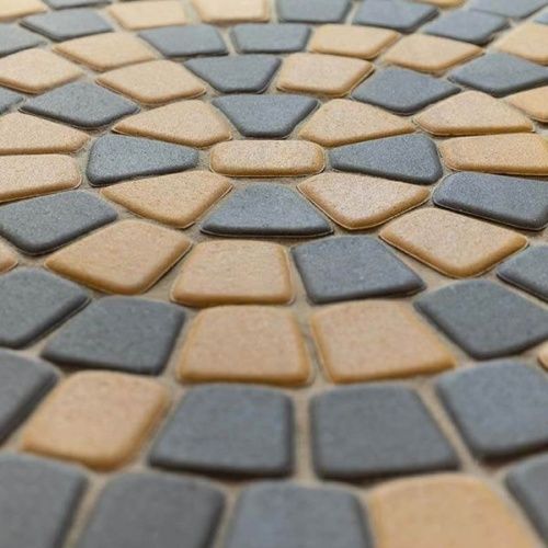 Тротуарная плитка STEINGOT Классика круговая Серая Полный прокрас 60 мм