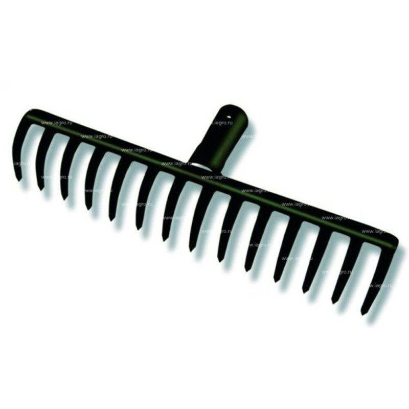 Грабли металлические 16 зубьев ручка фибергласс 136 см Truper 17885