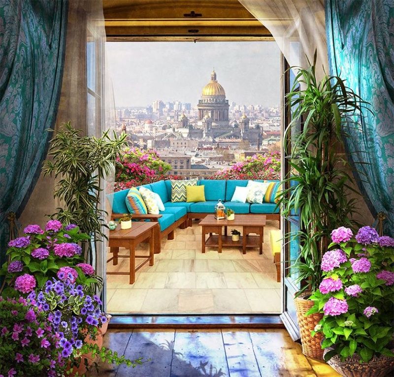 Фреска Современный Графический Дизайн 44435