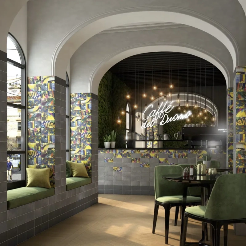 Панно Kerama Marazzi Граффити из 4-х частей 20х39,6