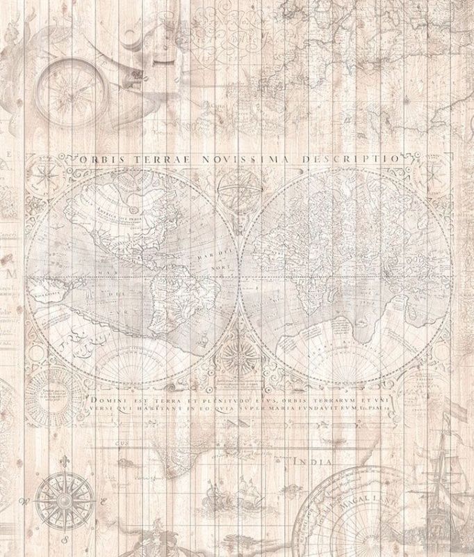 Фреска Сюжеты Карта мира арт. r_107