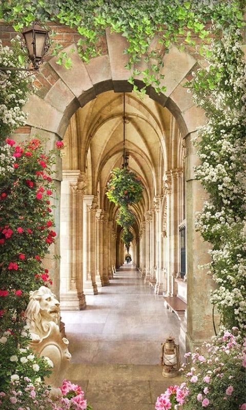 Фреска Пейзажи Арки, лестницы арт. a_978