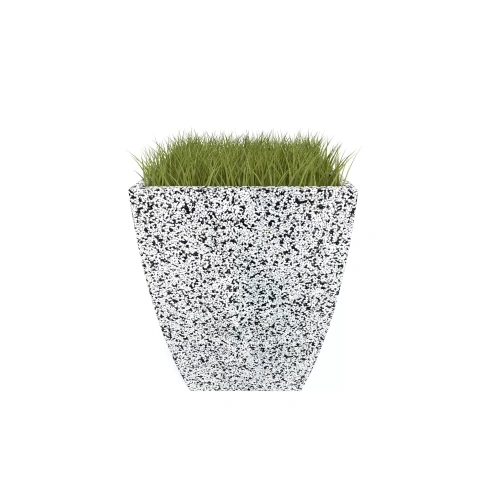 Вазон бетонный уличный Балтема (фактура шахматка)