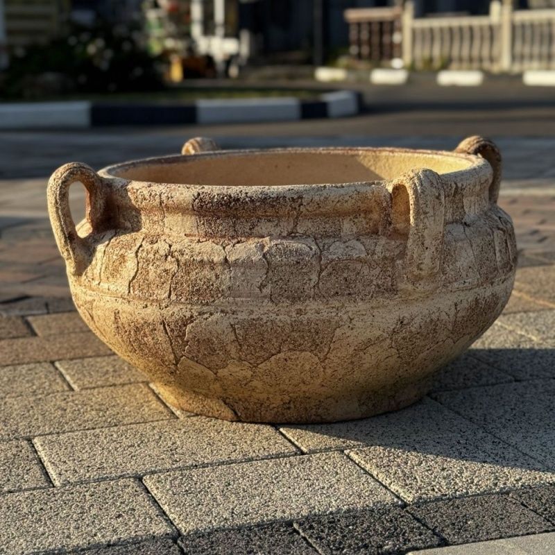 Котел низкий с ручками