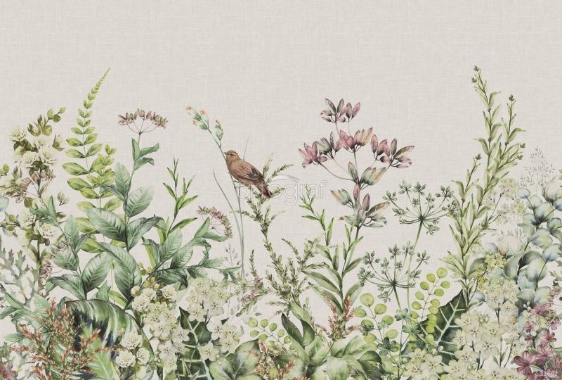 Фреска Зеленая клумба Art.33602