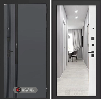 Входная дверь Лаб 2 Про с зеркалом Панорама