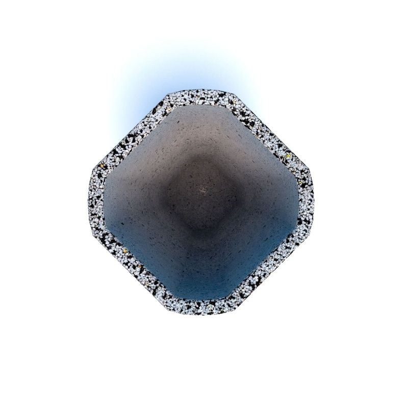 Вазон бетонный уличный Квартини (фактура шахматка)