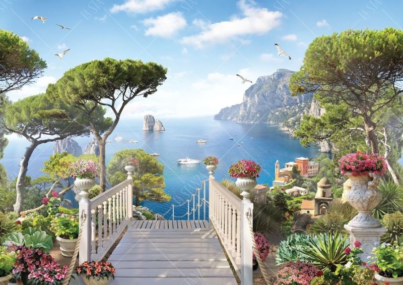 Фреска Панно-фотообои Лестница к морю