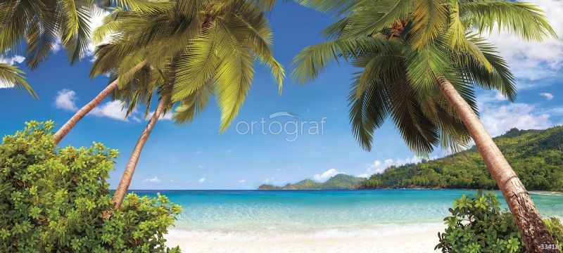 Фреска Пальмы на побережье Art.33418