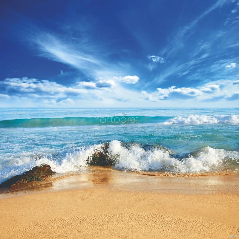 Фреска Пляж с камнями Art.30611