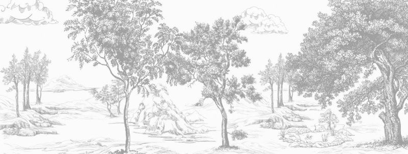 Фреска Графитовый лес-3