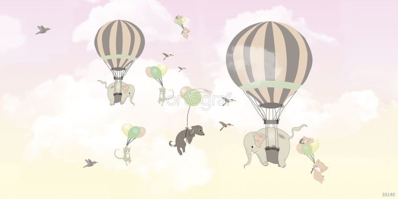 Фреска На воздушном шаре Art.33140