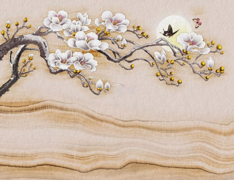 Фреска Цветущие ветви Art.33520