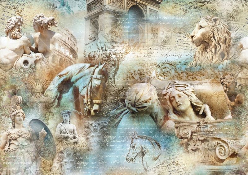 Фреска Античный коллаж