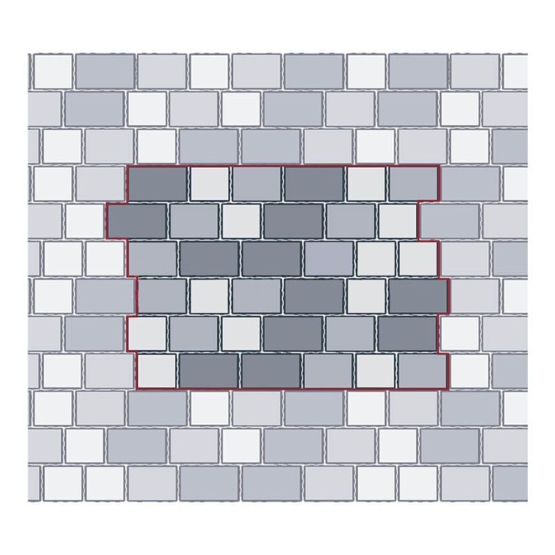 Тротуарная плитка STEINGOT Новый город Bianco Nero  Верхний прокрас 60 мм