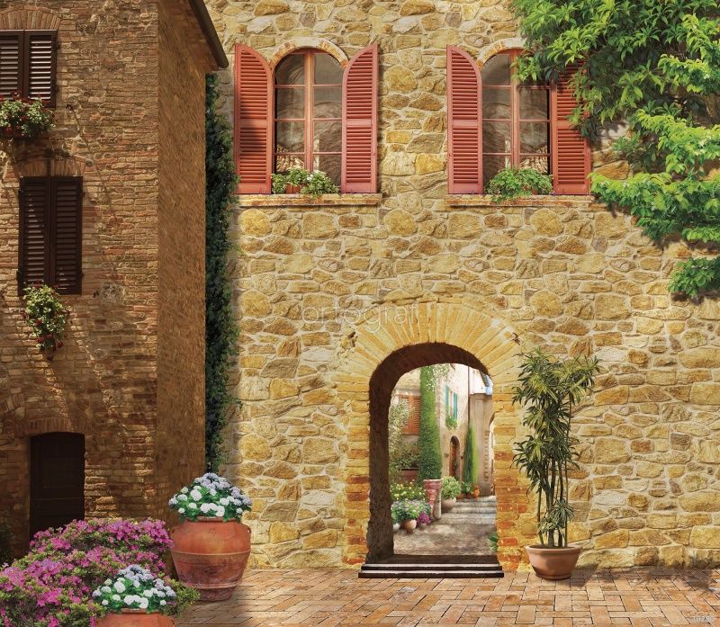 Фреска Итальянский дворик Art.30280