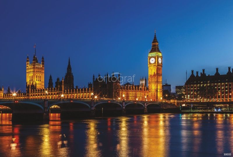 Фреска Ночной вид на Биг Бен Art.30035