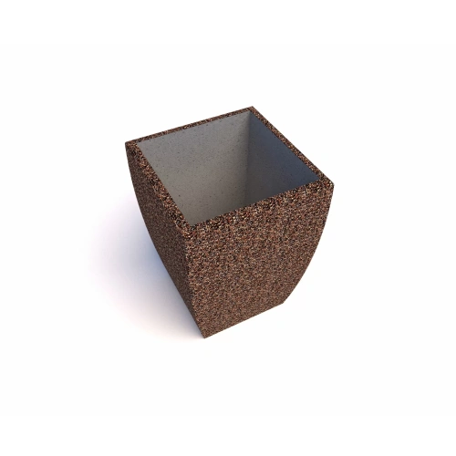 Вазон бетонный уличный Балтема(фактура  питерский гравий)