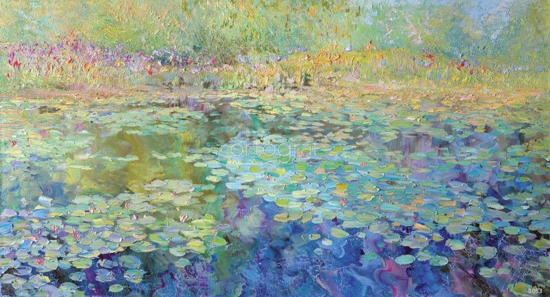 Фреска Заросший пруд Art.8083